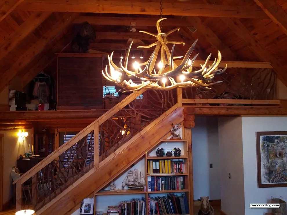 Rustic Staircase Railing from North Carolina by Mountain Laurel Handrail - Photo 4
