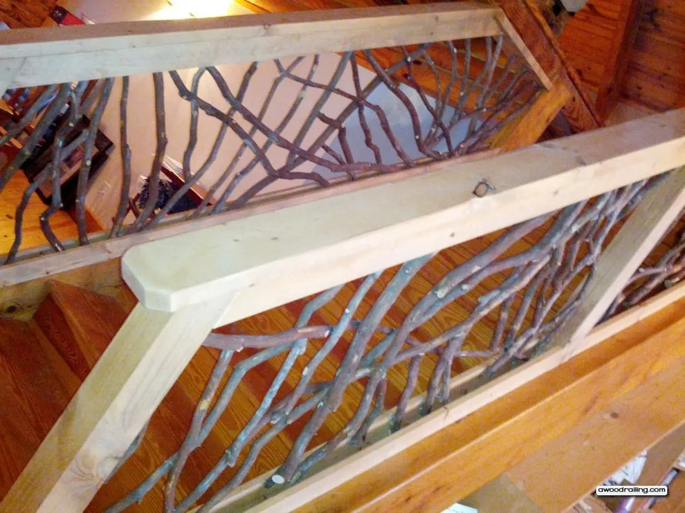 Rustic Staircase Railing from North Carolina by Mountain Laurel Handrail - Photo 3