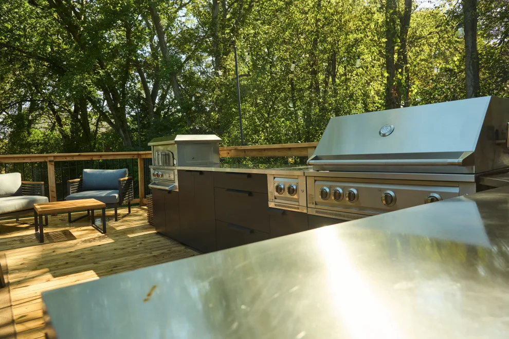 Outdoor Kitchen and Deck in North Nashville by Kramer Projects - Photo 21