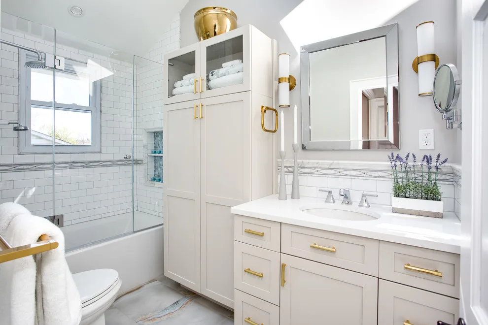 Northern Shore Vibrant Main Bath by Reyes Brothers Remodeling & Design LLC - Photo 6