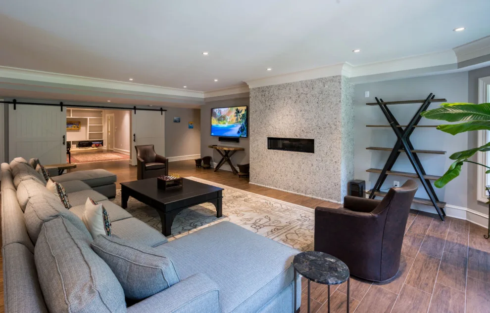 NoVa Complete Basement Renovation with Home Theater by NOVA Custom Renovations - Photo 6