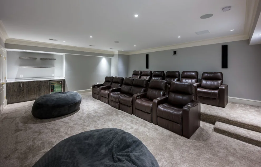 NoVa Complete Basement Renovation with Home Theater by NOVA Custom Renovations - Photo 5