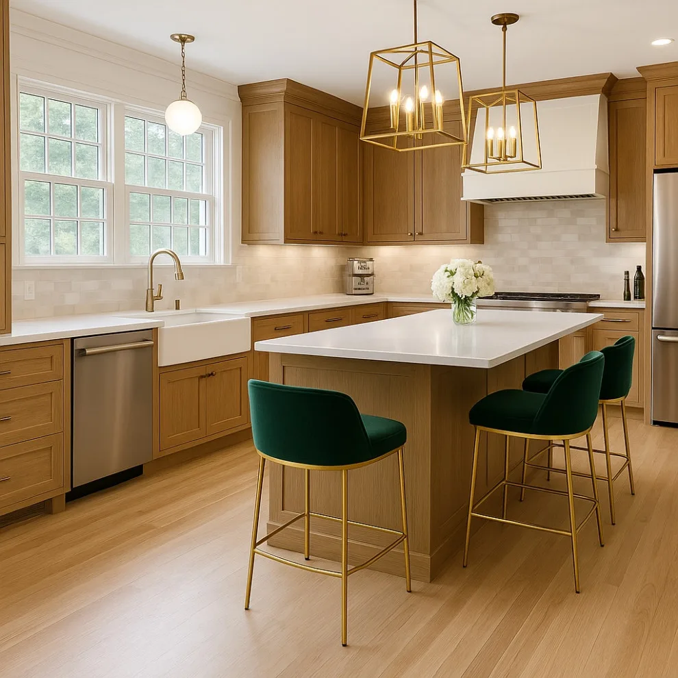 Shiloh Cabinets' Modern Inset White Oak Straw by Lifestyle Kitchen & Bath Design, LLC - Photo 3