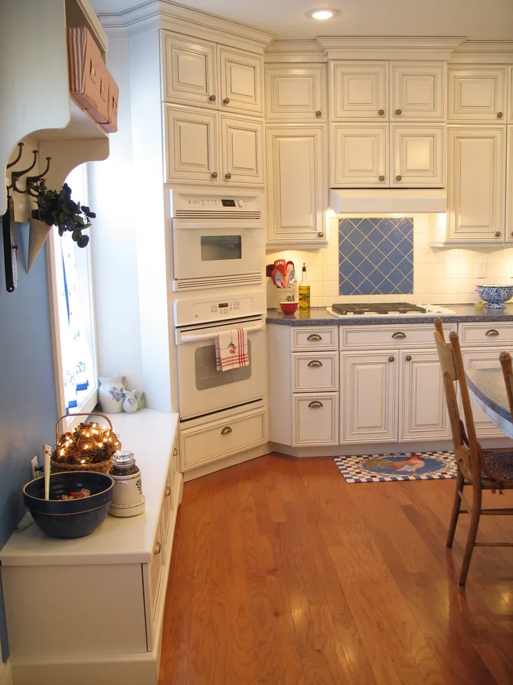 Azure and Ivory Rustic Kitchen by Dimensions In Wood Inc - Photo 4