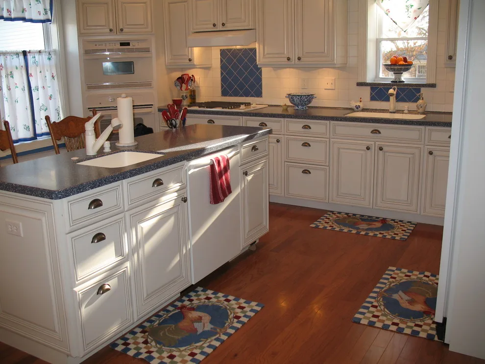 Azure and Ivory Rustic Kitchen by Dimensions In Wood Inc - Photo 7