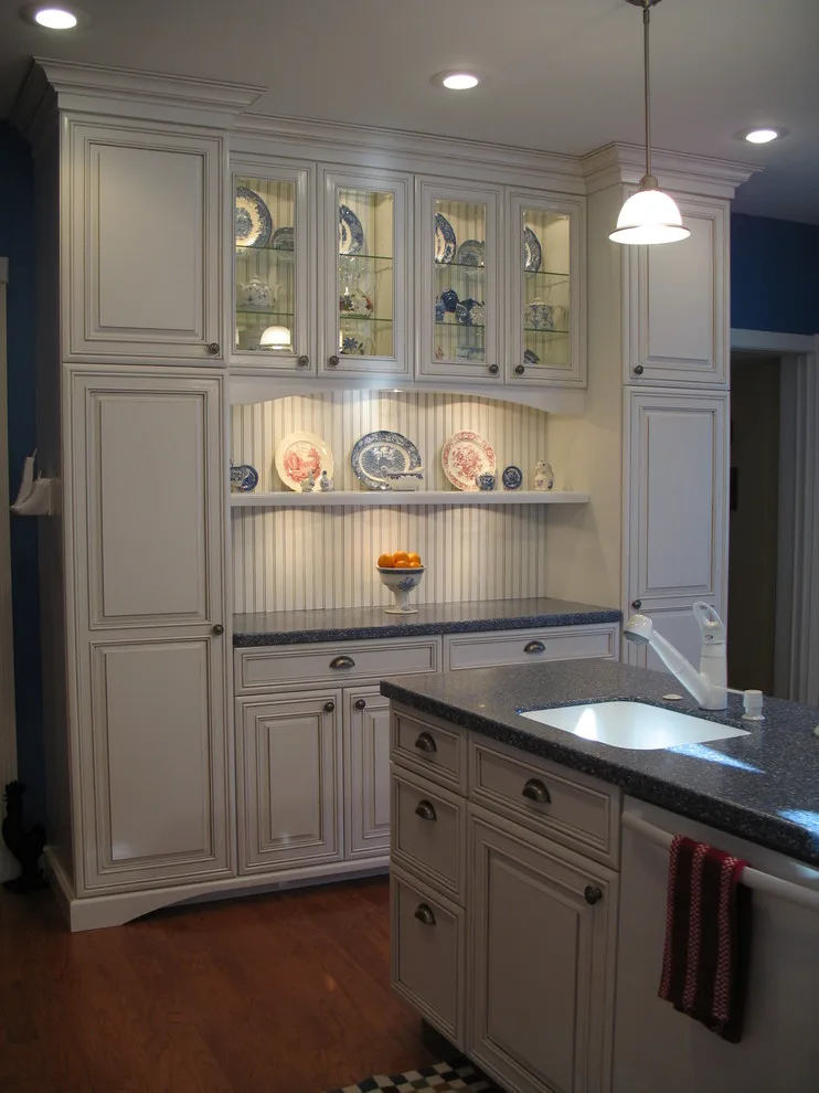 Azure and Ivory Rustic Kitchen by Dimensions In Wood Inc - Photo 9
