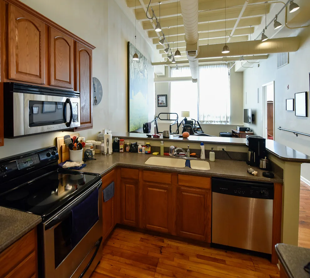 Accessible Blue Kitchen by Adam Gibson Design - Photo 5
