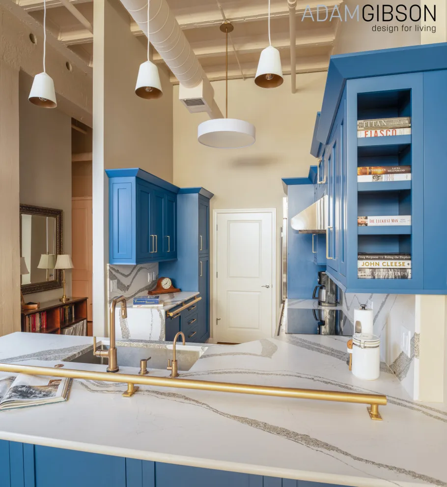 Accessible Blue Kitchen by Adam Gibson Design - Photo 7