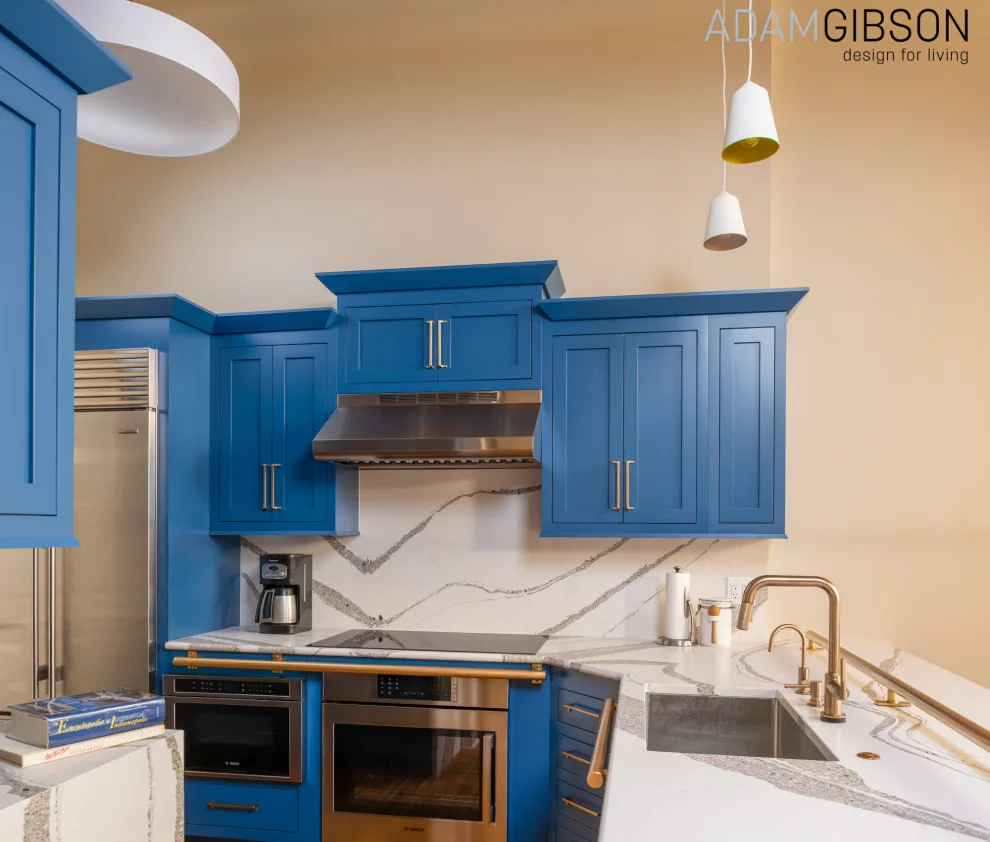 Accessible Blue Kitchen by Adam Gibson Design - Photo 4