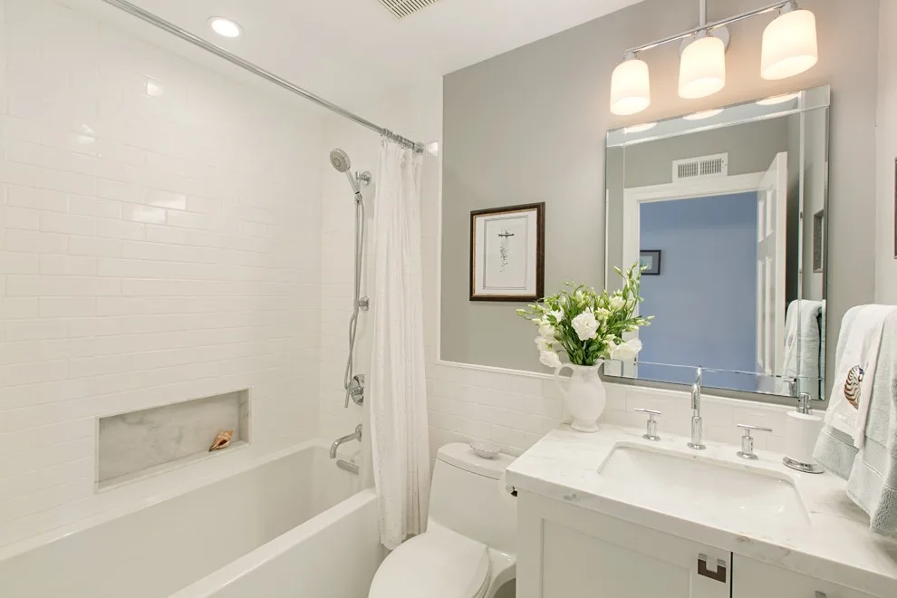 Carlsbad Classic White Bathroom by Lori Ramsay Design - Photo 5
