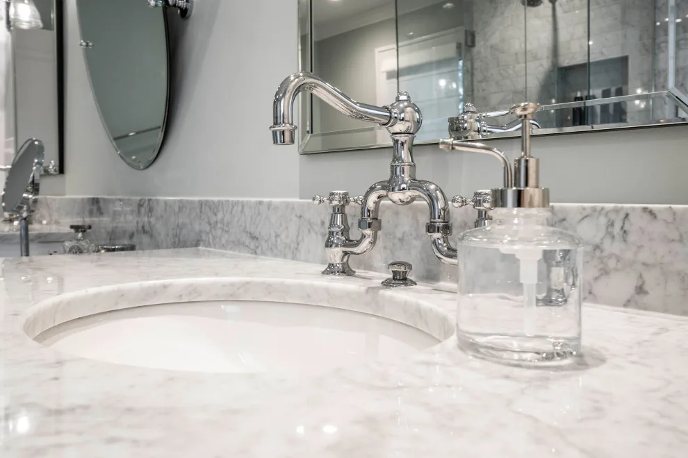 Timeless White Master Bathroom by Adam Gibson Design - Photo 3