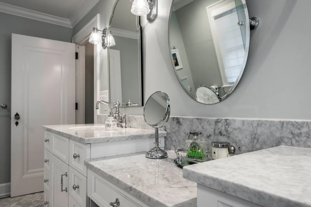 Timeless White Master Bathroom by Adam Gibson Design - Photo 6