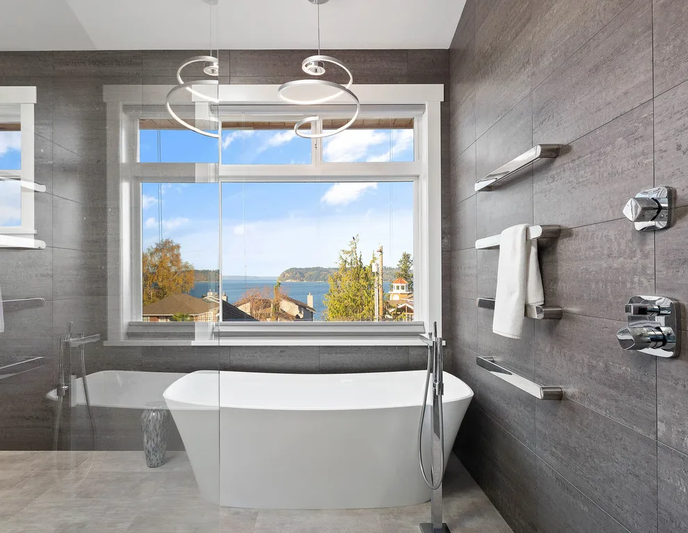 Sleek and Modern Mukilteo Master Bathroom by Treefrog Design - Photo 4