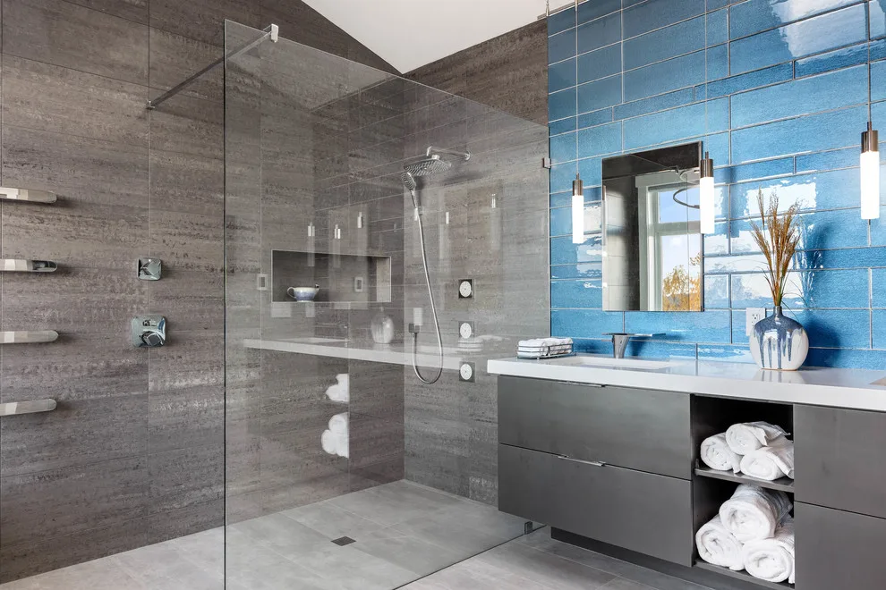 Sleek and Modern Mukilteo Master Bathroom by Treefrog Design - Photo 13