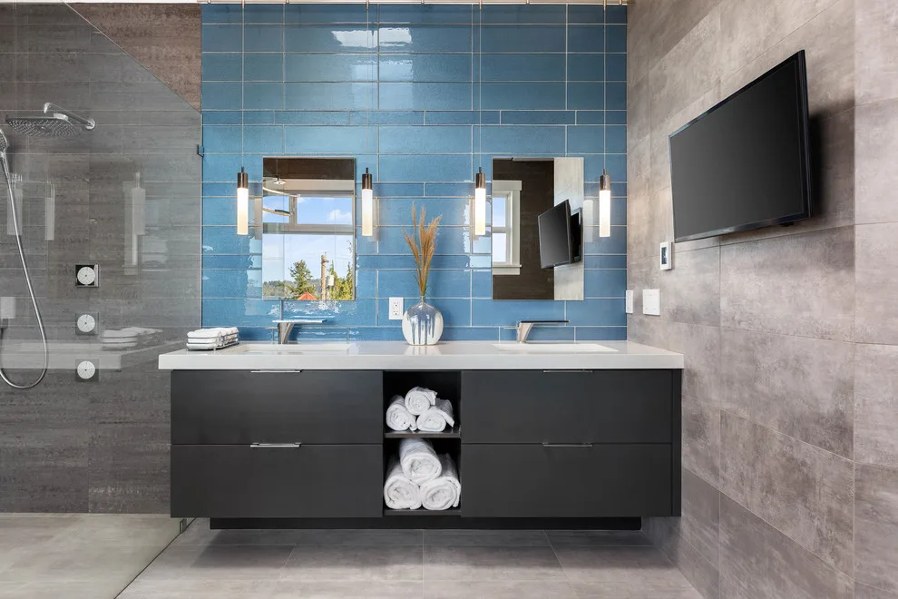 Sleek and Modern Mukilteo Master Bathroom by Treefrog Design - Photo 5