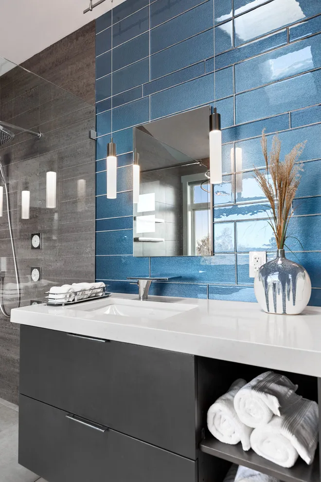 Sleek and Modern Mukilteo Master Bathroom by Treefrog Design - Photo 10