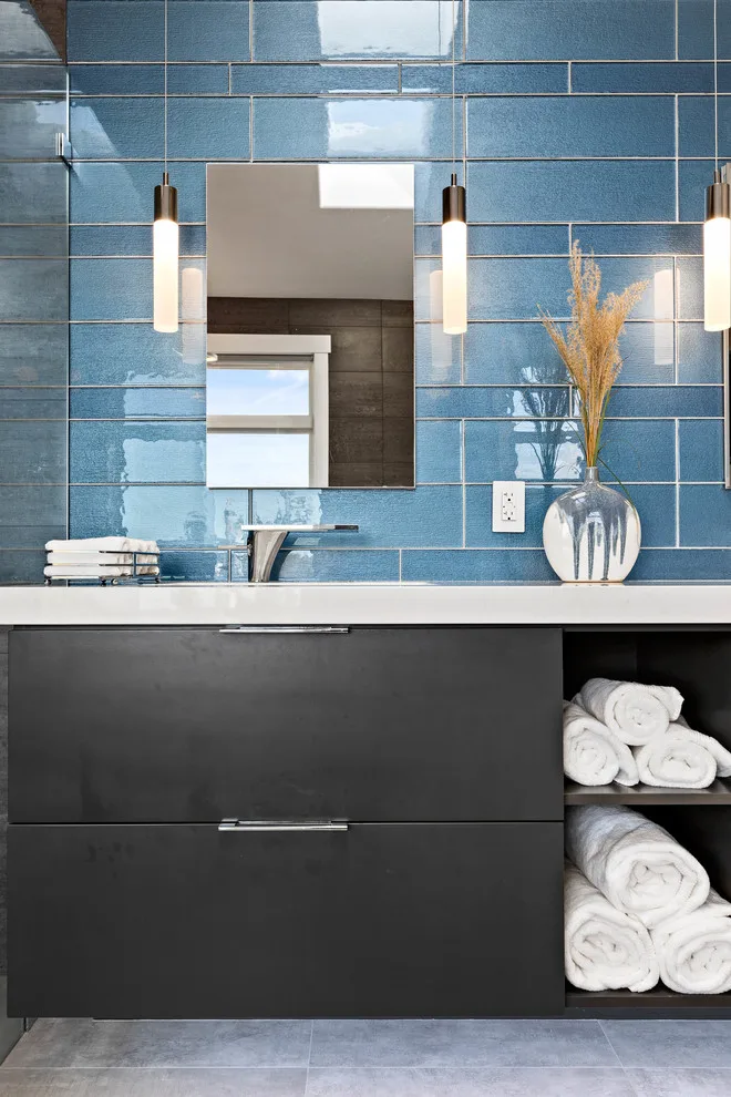 Sleek and Modern Mukilteo Master Bathroom by Treefrog Design - Photo 17