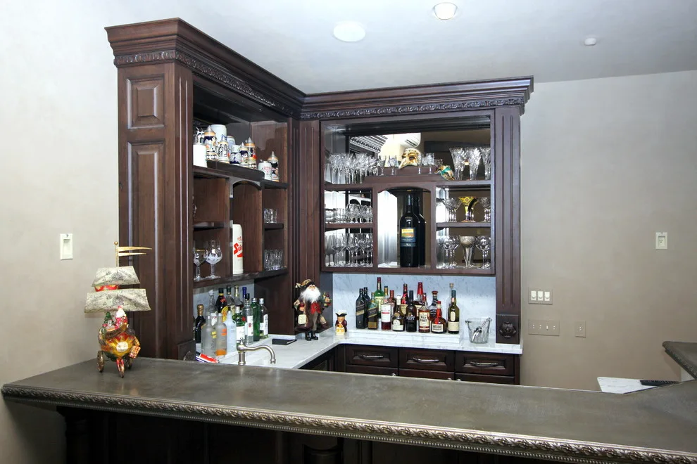 Zinc Counter with Custom Bar and Cherry Cabinets by The Kitchen Place, Inc. - Photo 2