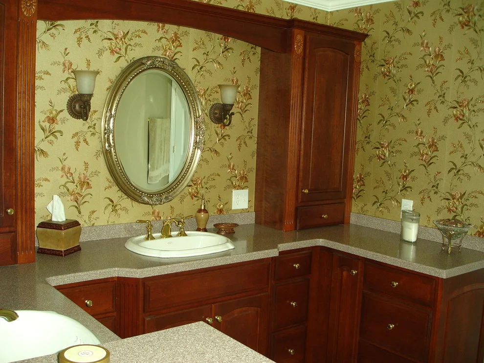 Kraftmaid Montclair Cherry Bathroom Renovation by Keith Yates / Lowes Home Improvement - Photo 4