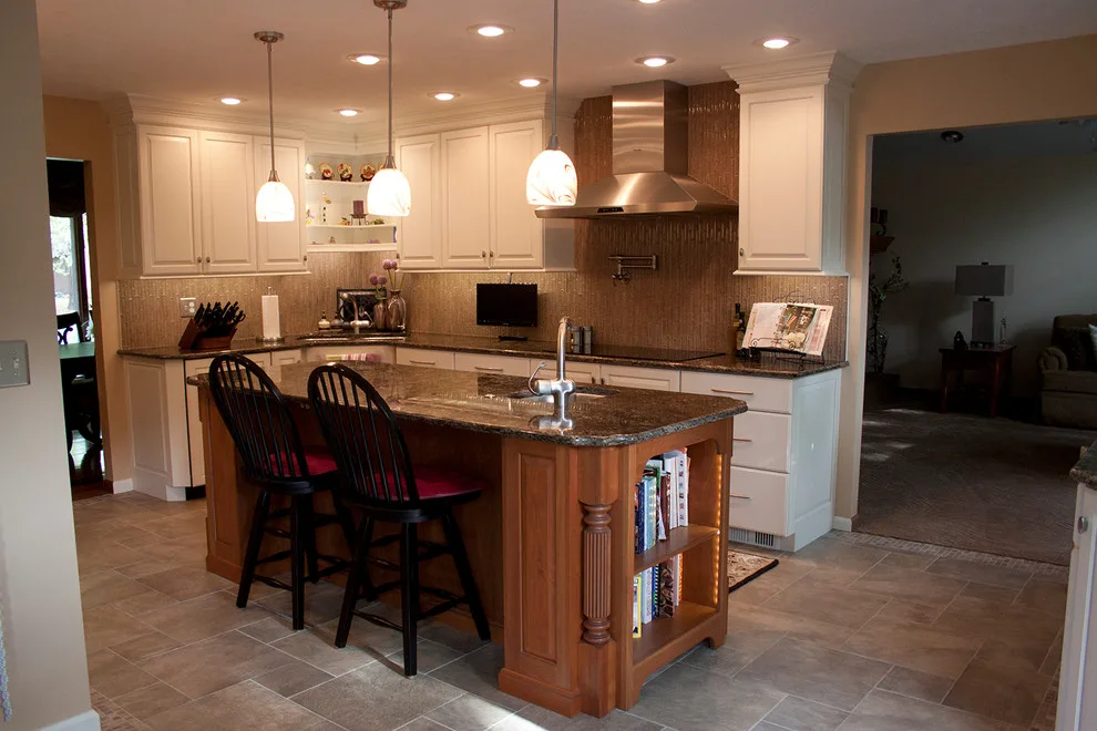 Contrasting Island in a White Kitchen by Kitchens & Interiors, Inc. - Photo 15
