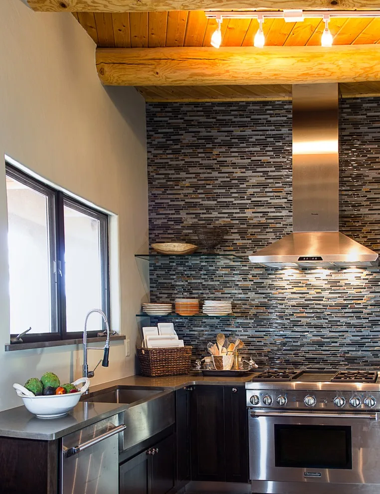 Southwest Transitional Kitchen Makeover in Santa Fe - Before and After by Juniper Ridge Designs LLC - Photo 5