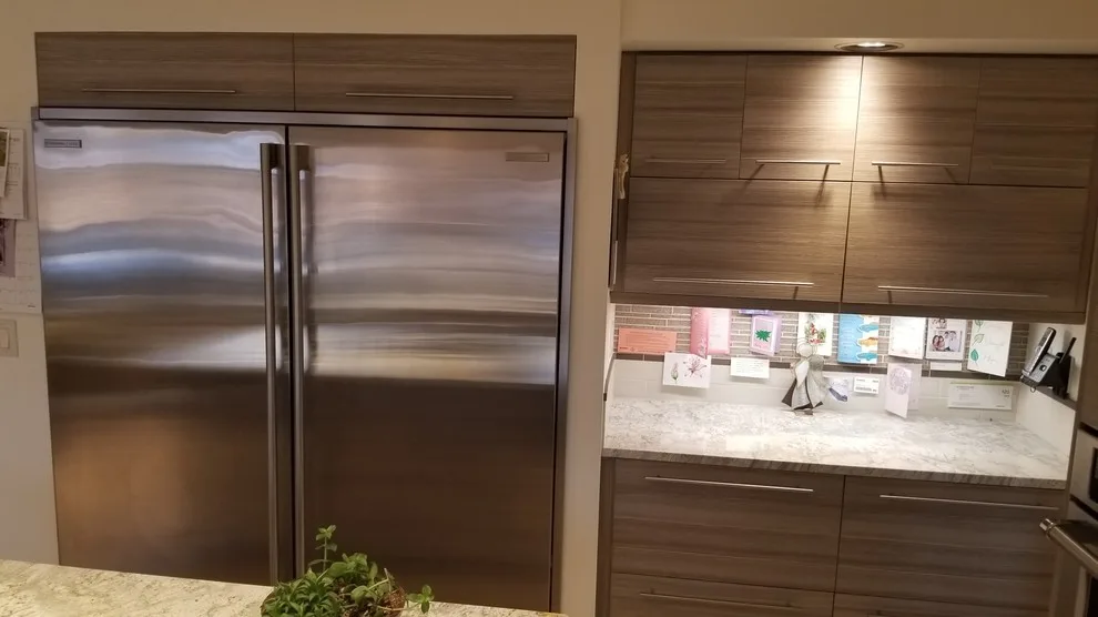 Contemporary Linear Laminate Kitchen in Alaska by Jamie Tamanaha With Florcraft Carpet One - Photo 13