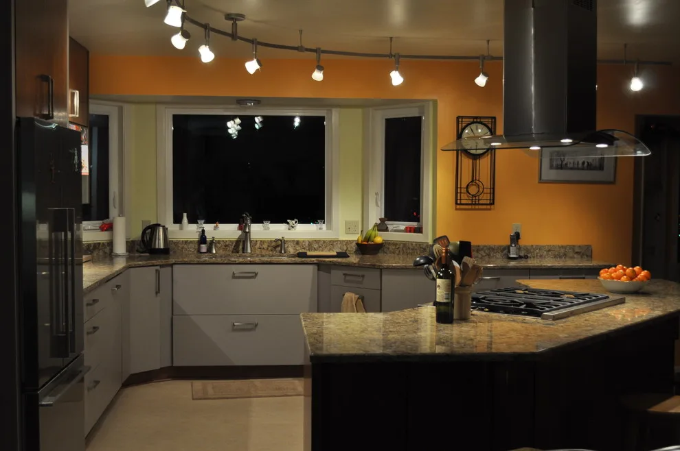Rustic Modern Kitchen with Two-Tone Alaska Style by Jamie Tamanaha With Florcraft Carpet One - Photo 3