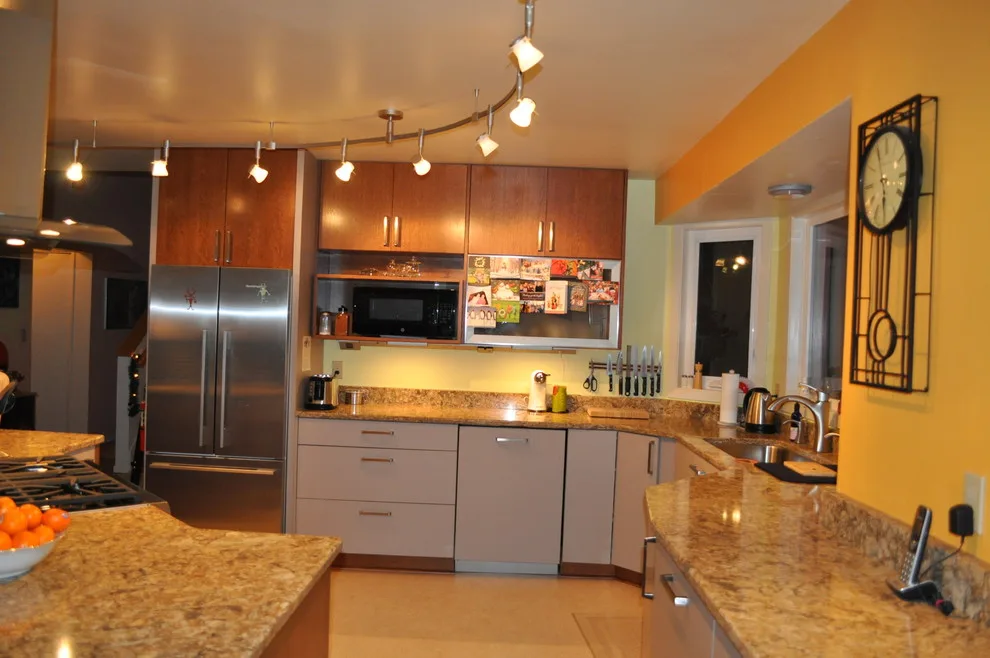 Rustic Modern Kitchen with Two-Tone Alaska Style by Jamie Tamanaha With Florcraft Carpet One - Photo 8