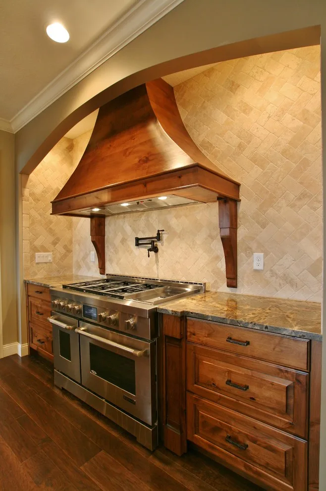 Vintage Stained Kitchen Cabinets by Finishing Touch Custom Woodworks, Inc. - Photo 13