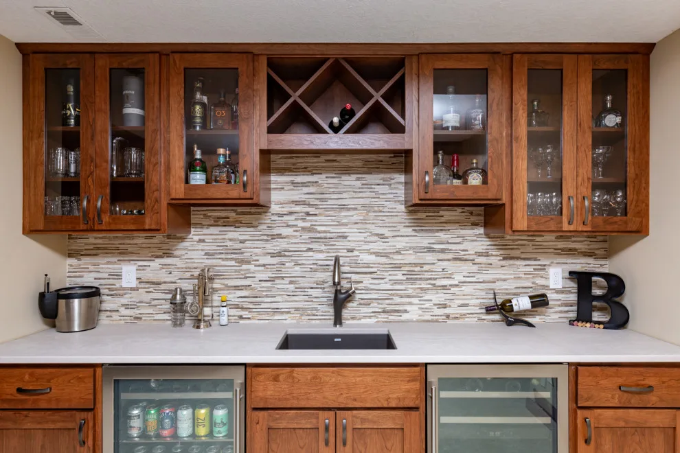 Entertainment Basement by Lokenvitz Design And Woodworking, LLC - Photo 3