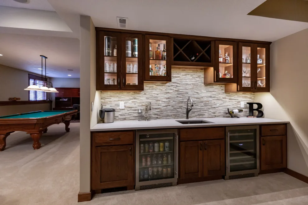 Entertainment Basement by Lokenvitz Design And Woodworking, LLC - Photo 6