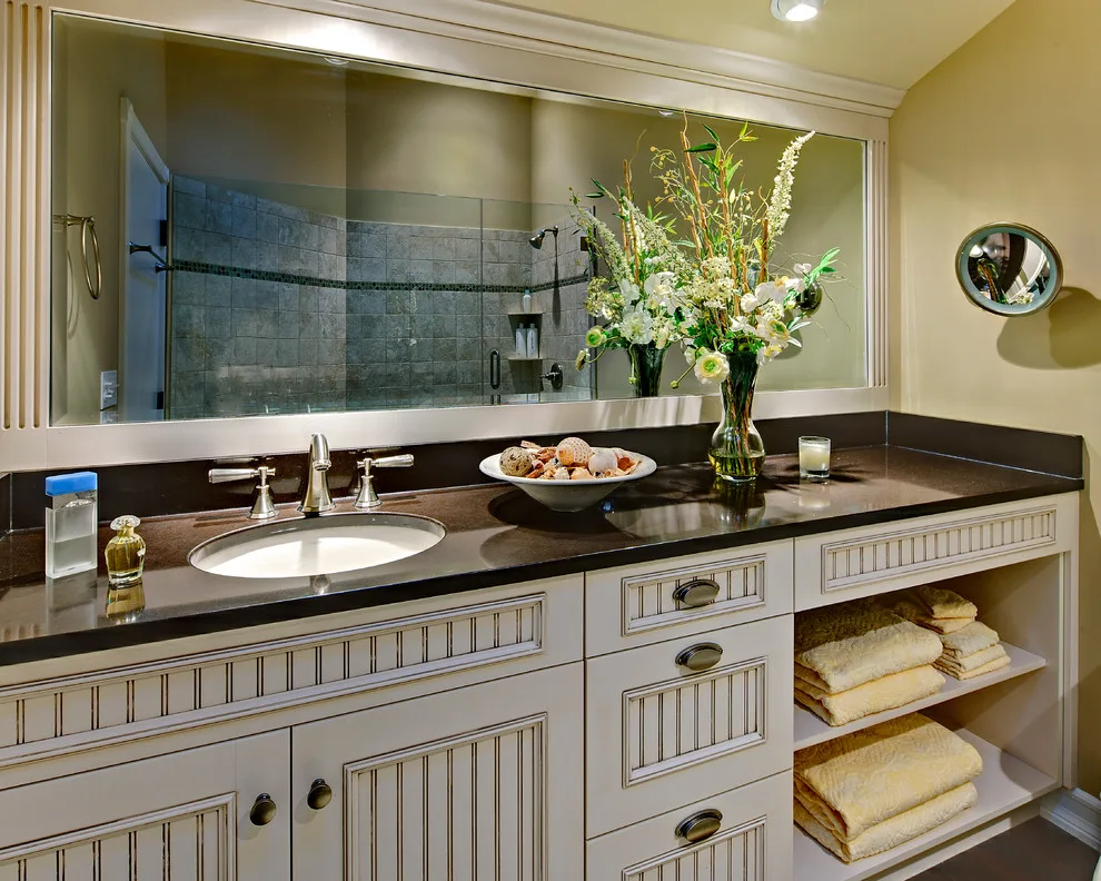 Harvey Cedars Classic Black and White Kitchen by Wood-Mode by Francie Milano Kitchens Inc. - Photo 3