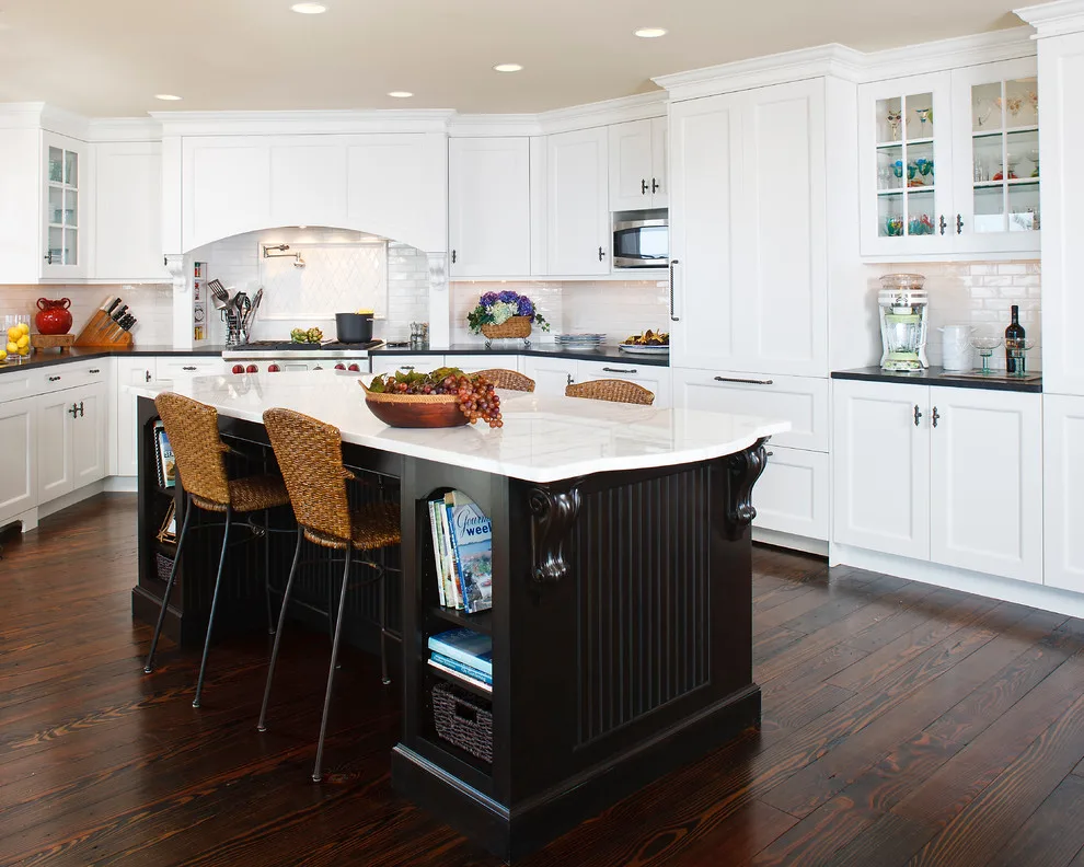 Harvey Cedars Classic Black and White Kitchen by Wood-Mode by Francie Milano Kitchens Inc. - Photo 2