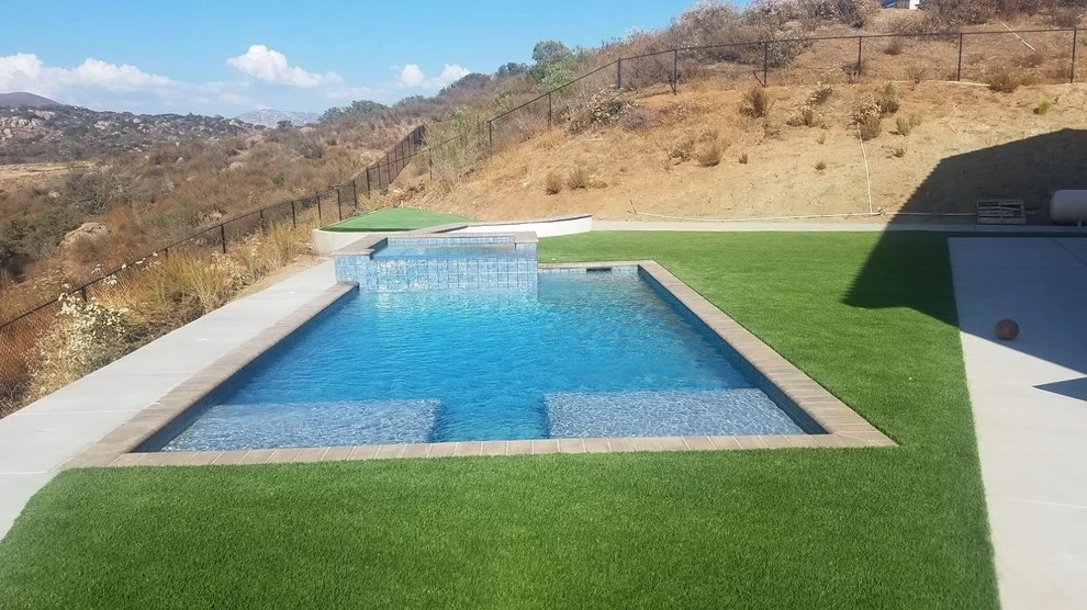 Alpine, CA Artificial Turf Installation Poolside by Home Turf Synthetic Grass - Photo 6
