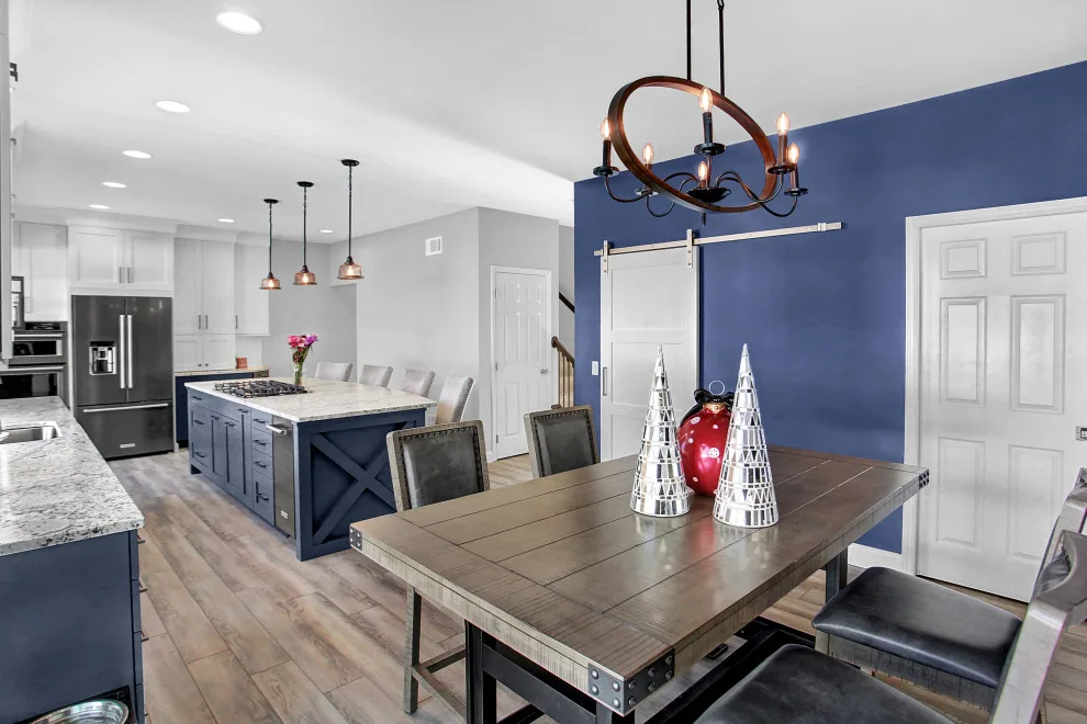 Blue and White Transitional Kitchen Renovation by Stacey Kocevar Designs, LLC - Photo 2