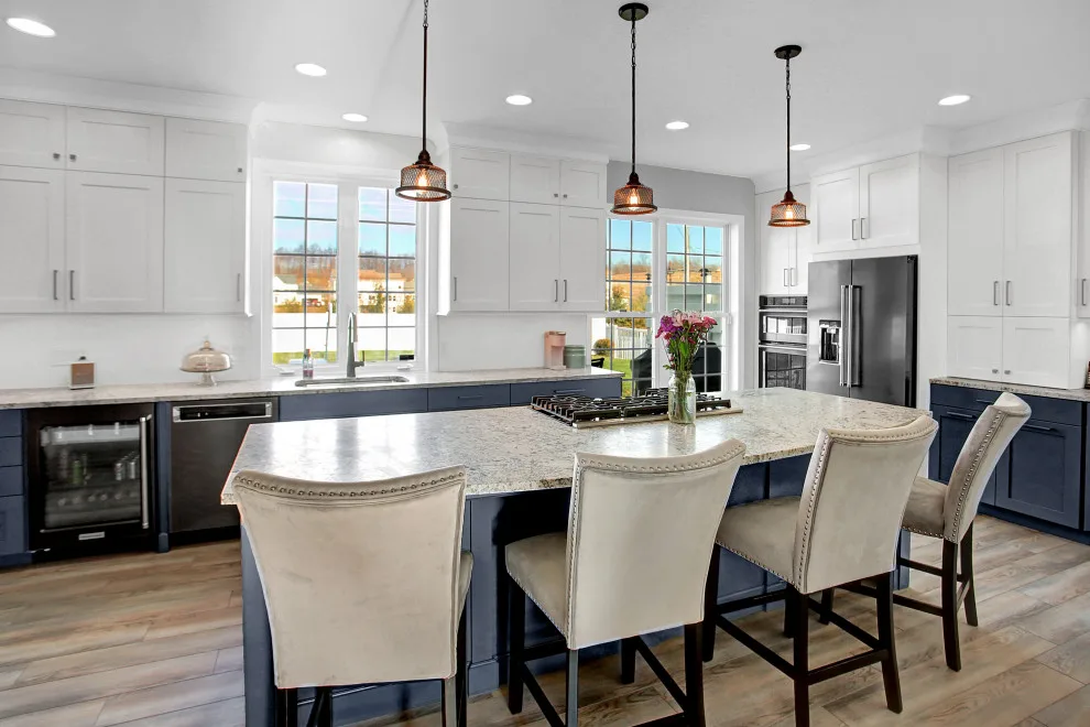 Blue and White Transitional Kitchen Renovation by Stacey Kocevar Designs, LLC - Photo 10