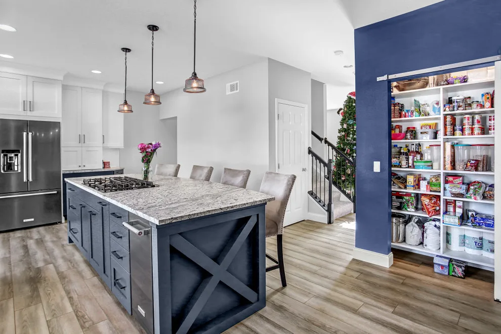 Blue and White Transitional Kitchen Renovation by Stacey Kocevar Designs, LLC - Photo 14
