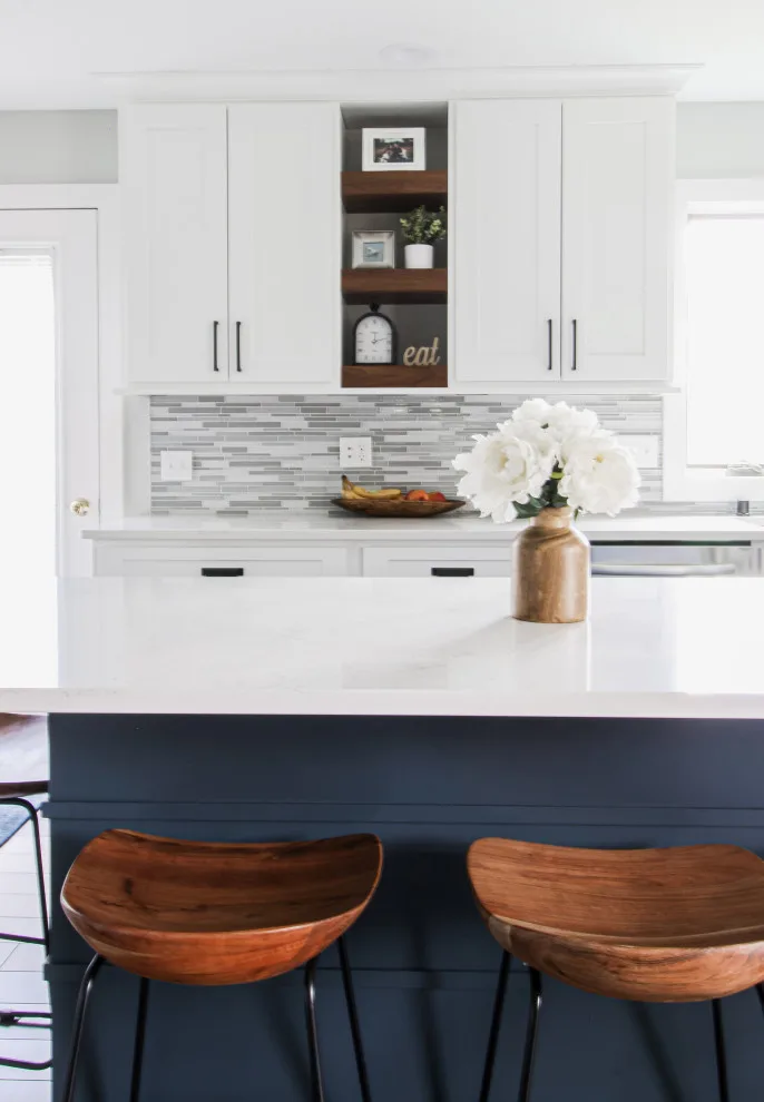 Blue and White Transitional Renovation by Traci Rauner Design - Photo 10