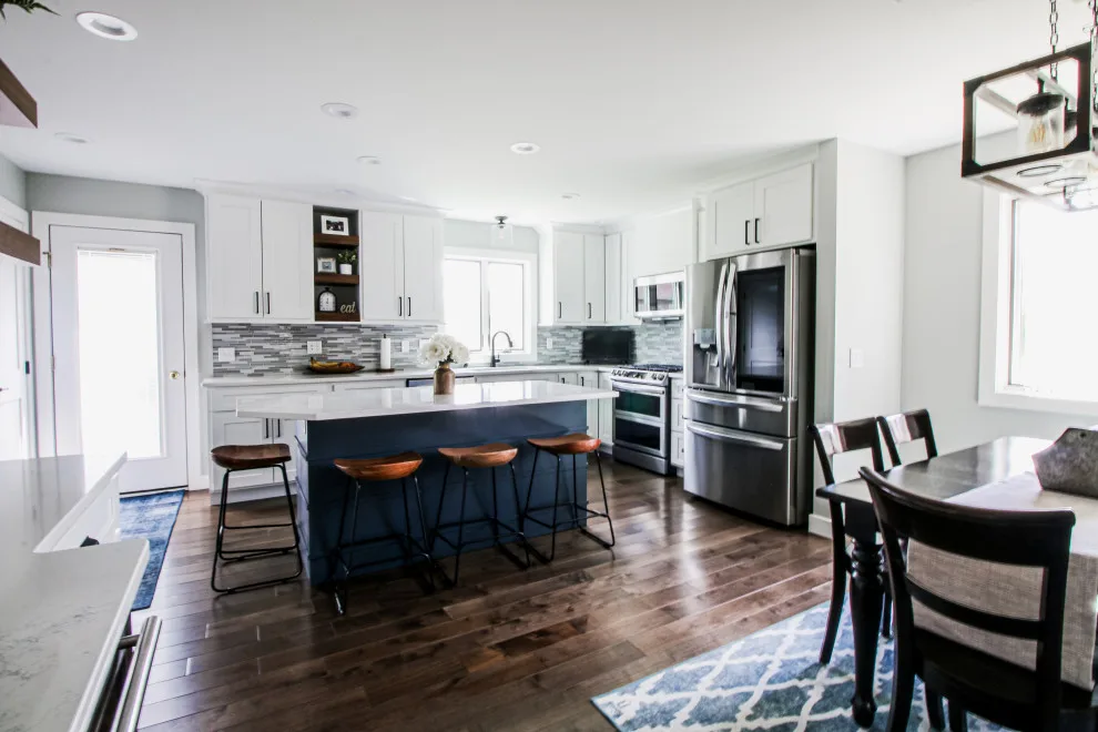 Blue and White Transitional Renovation by Traci Rauner Design - Photo 2