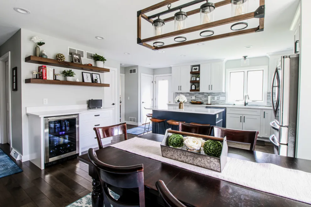 Blue and White Transitional Renovation by Traci Rauner Design - Photo 9