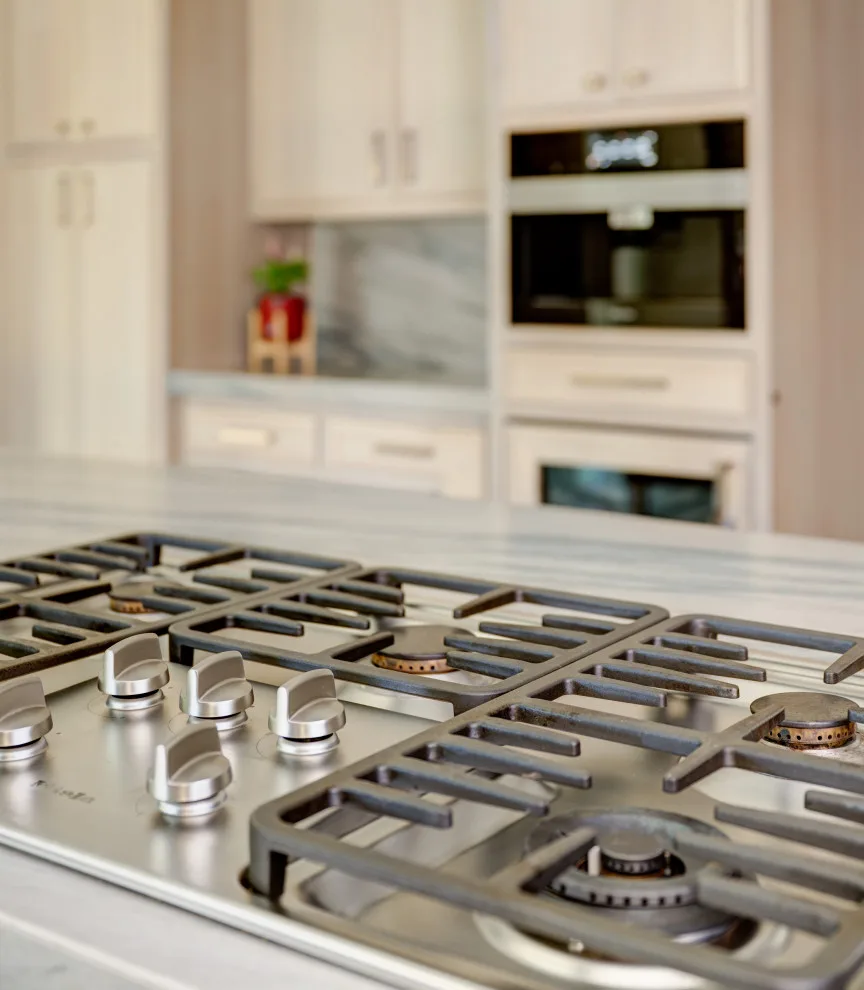 Charcoal-Trimmed Blue Island Kitchen by Adam Gibson Design - Photo 2