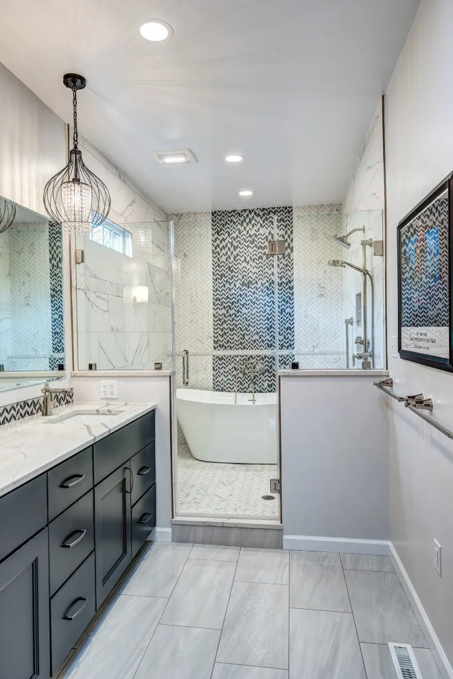 Radiant and Spacious Restroom by Excel Remodeling - Photo 7