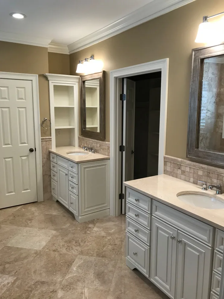 Rachel Addicks' Brown Master Bathroom and Closet by Kitchen Sales & Kitchen Sales Gallery - Photo 3