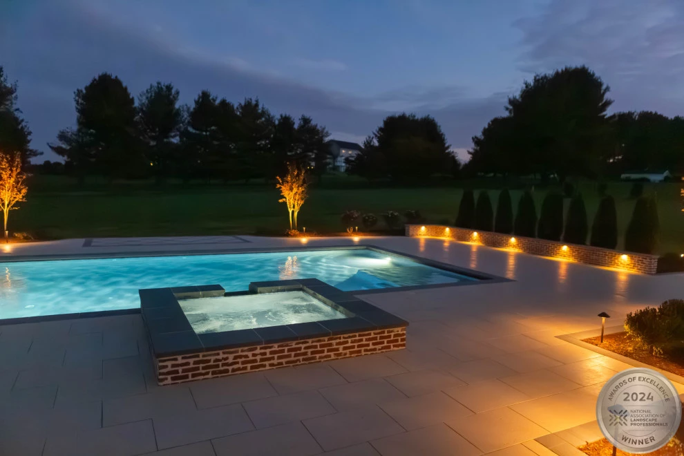 Bruffey Pool & Lighting by Hometown Landscape & Lawn Service - Photo 33