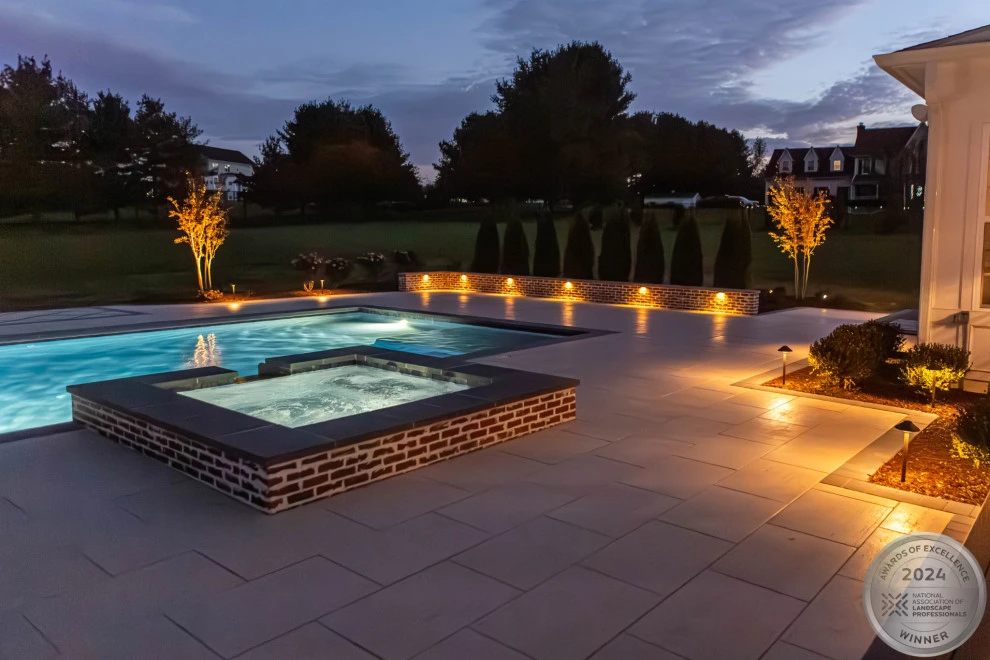Bruffey Pool & Lighting by Hometown Landscape & Lawn Service - Photo 32