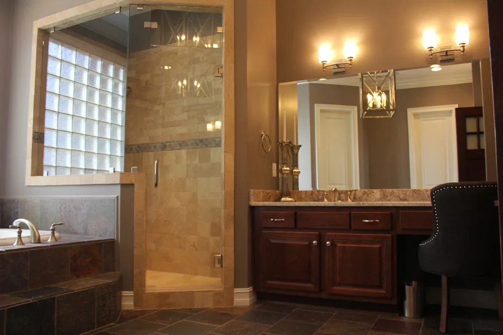 Carrington Way Transitional Master Bathroom by Highland Design+Build - Photo 10
