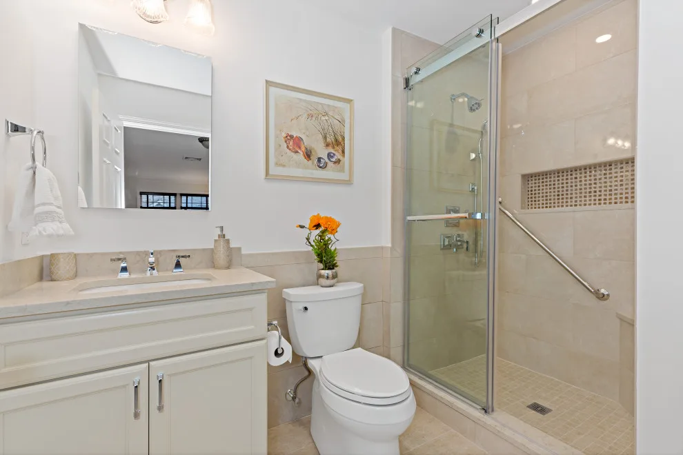 Chappaqua second floor restroom by DreamStyle Kitchens & Baths, LLC - Photo 2