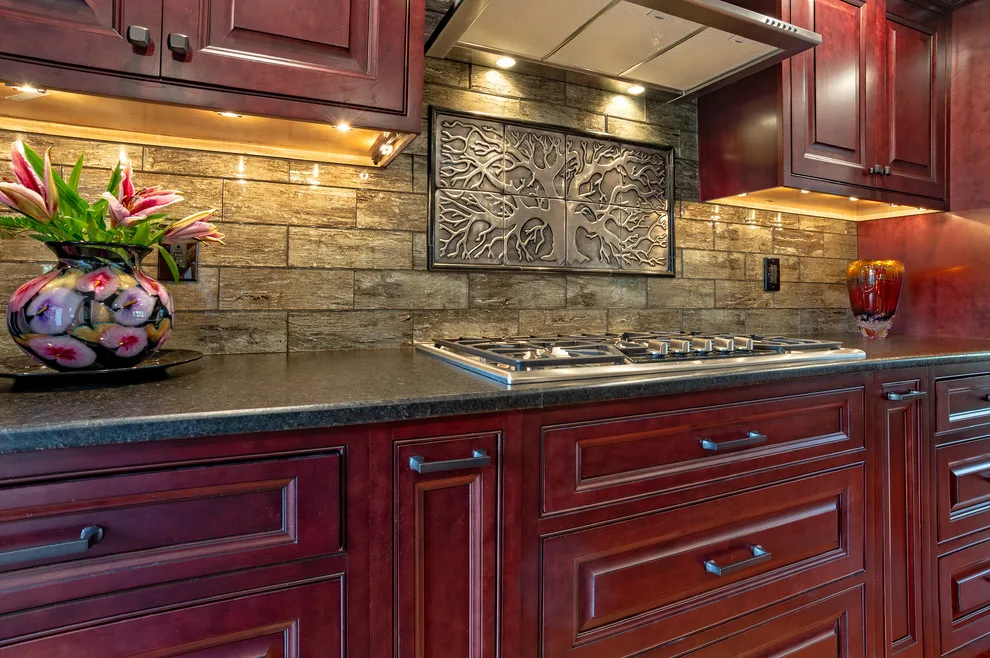 Cherry Beaded Inset Raised Panel Cabinetry by Main Line Kitchen Design - Photo 9