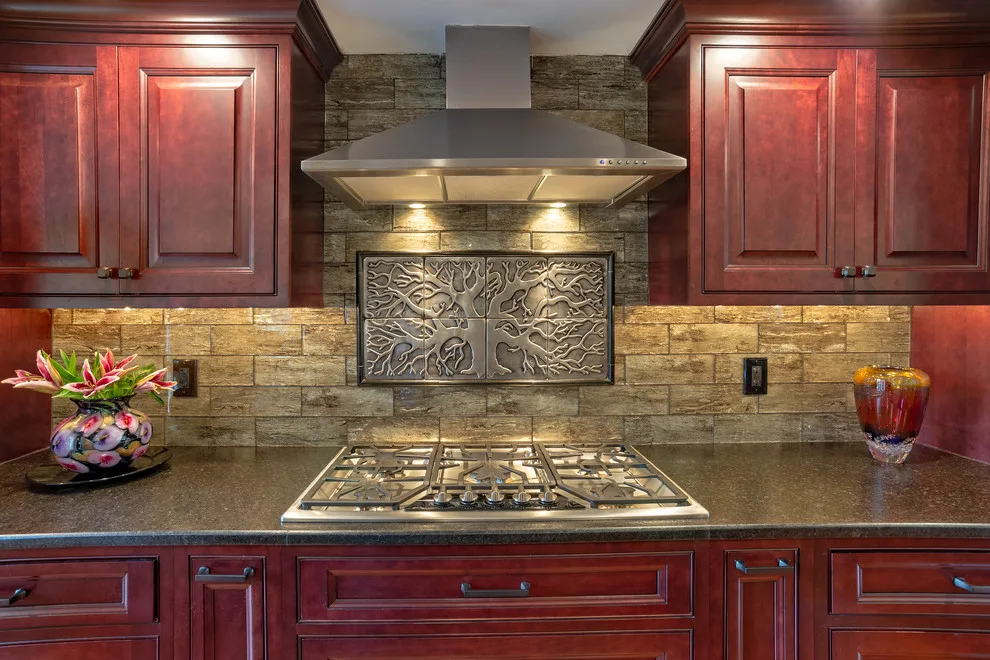 Cherry Beaded Inset Raised Panel Cabinetry by Main Line Kitchen Design - Photo 3