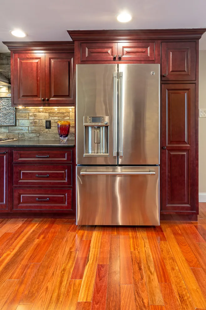 Cherry Beaded Inset Raised Panel Cabinetry by Main Line Kitchen Design - Photo 13